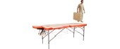 Massage Table inSPORTline Tamati 2-Piece Aluminium - Orange