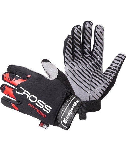 Fitness Gloves inSPORTline Freso - Black/Red