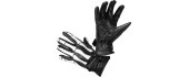 Motorcycle Gloves W-TEC Classic - White Bones Black