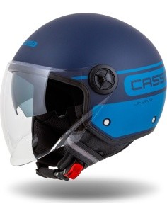 Motorcycle Helmet Cassida Handy Plus Linear Pearl Matte Blue/Dark Blue
