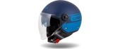 Motorcycle Helmet Cassida Handy Plus Linear Pearl Matte Blue/Dark Blue