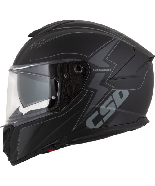 Motorcycle Helmet Cassida Integral GT 2.1 Flash Matte Black/Dark Gray