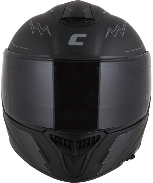 Mootorrattakiiver Cassida Integral GT 2.1 Flash, mattmust / tumehall