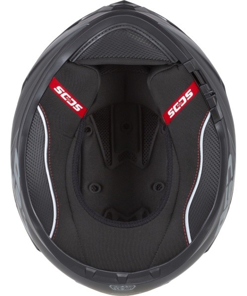 Mootorrattakiiver Cassida Integral GT 2.1 Flash, mattmust / tumehall