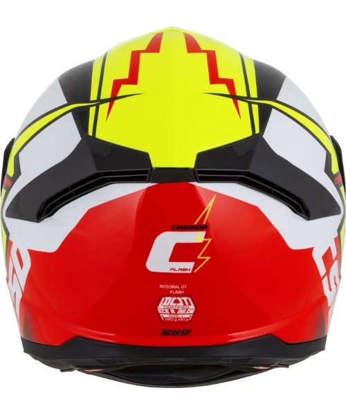 Motorcycle Helmet Cassida Integral GT 2.1 Flash Fluo Yellow/Fluo Red/Black/White