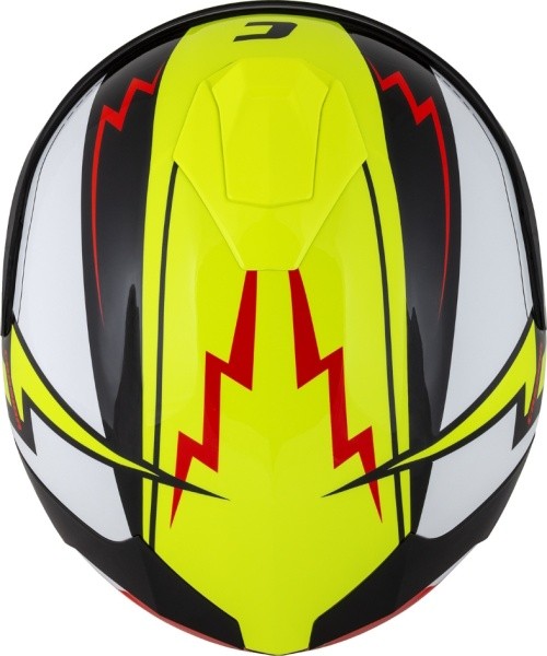 Mootorrattakiiver Cassida Integral GT 2.1 Flash fluorestseeruv kollane/fluorestseeruv punane/must/valge