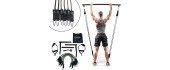 Pilates Bar w/ Resistance Bands & Door Anchor inSPORTline Ancairo