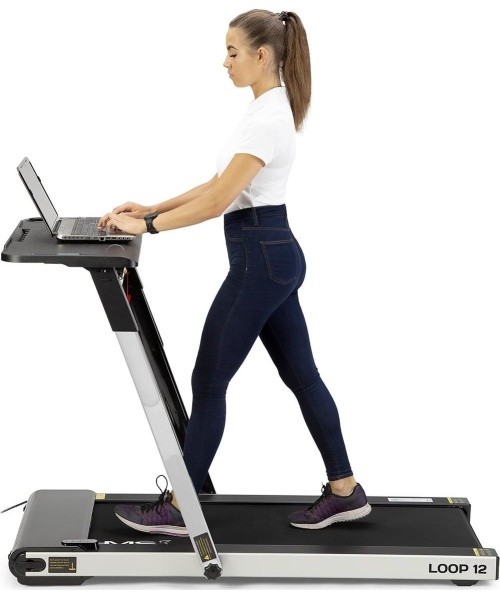 LOOP12 MULTI GRAY ELECTRIC TREADMILL WITH TABLE HMS