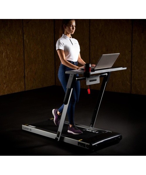 LOOP12 MULTI GRAY ELECTRIC TREADMILL WITH TABLE HMS