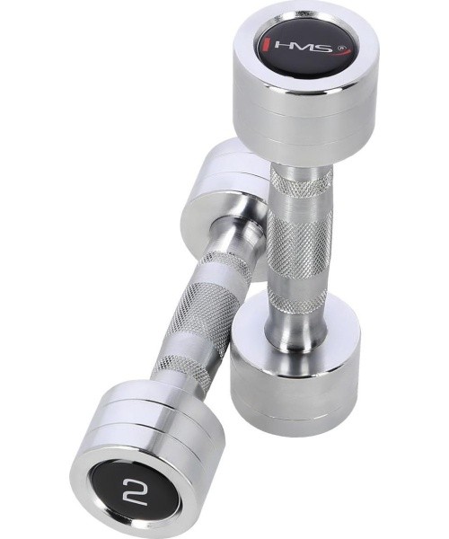 CHD CHROMED DUMBBELL HMS - 2 x 2 kg
