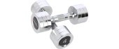 CHD CHROMED DUMBBELL HMS - 2 x 4 kg