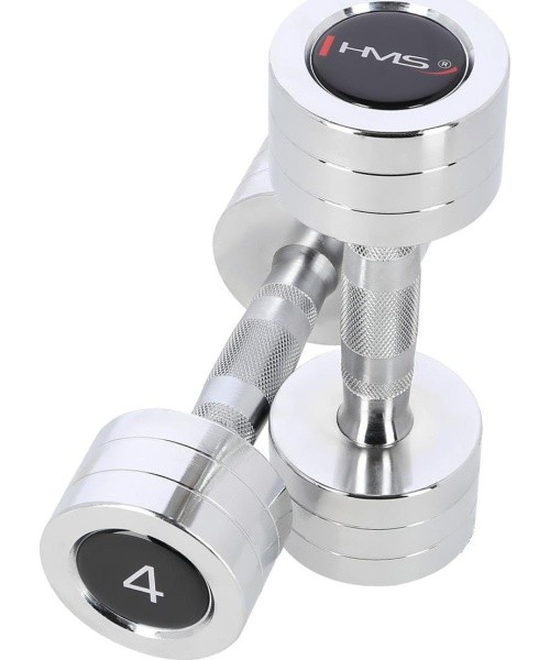 CHD CHROMED DUMBBELL HMS - 2 x 4 kg