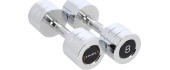CHD CHROMED DUMBBELL HMS - 2 x 8 kg