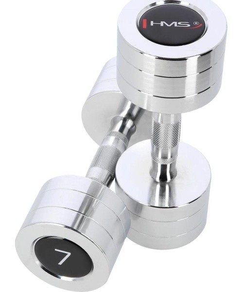 CHD CHROMED DUMBBELL HMS - 2 x 7 kg