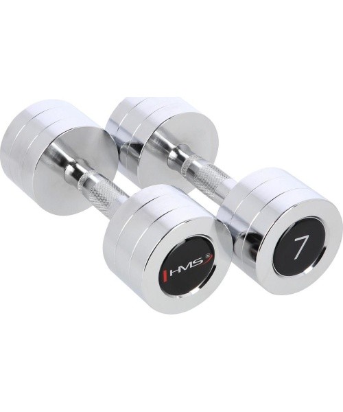 CHD CHROMED DUMBBELL HMS - 2 x 7 kg