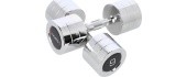 Kroomitud hantel CHD HMS - 2 x 9 kg