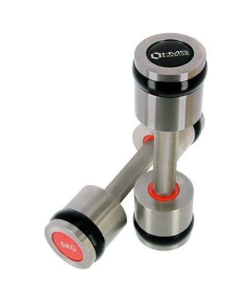 HH CHROMED DUMBBELL HMS PREMIUM - 2 x 6 kg