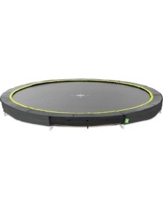 EXIT Silhouette ground sports trampoline ø427cm - black