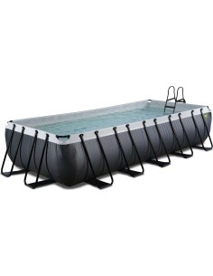 EXIT Black Leather bassein 540x250x100 cm filterpumbaga, must