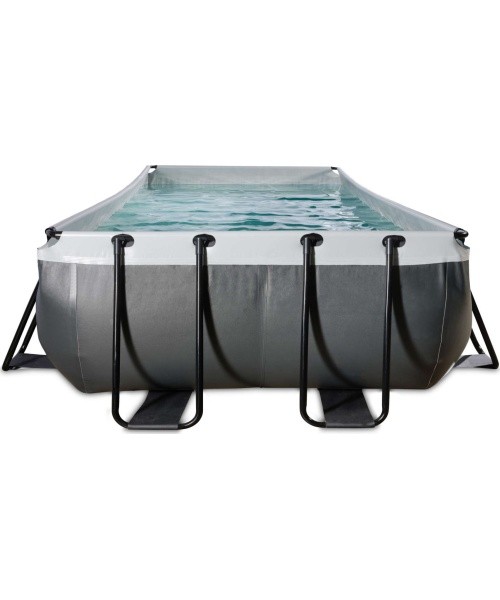 EXIT Black Leather bassein 540x250x100 cm filterpumbaga, must