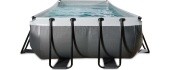 EXIT Black Leather bassein 540x250x100 cm filterpumbaga, must