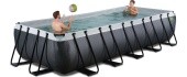 EXIT Black Leather bassein 540x250x100 cm filterpumbaga, must