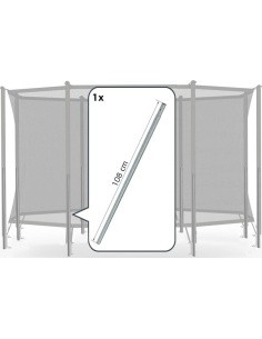 Ohutusvõrgu Comfort alumine toru Berg koos vedrukinnitusega, 108 cm