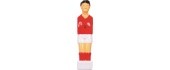 Soccer Table Soccer Men Buffalo, Red / White, 13 mm, 4 pcs