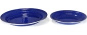 Enamel Plate Origin Outdoors Deep 20cm, Blue