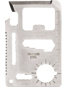 SURVIVAL TOOL CARD BLANK WITH POUCH