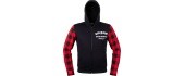 Motorcycle Hoodie W-TEC Black Heart Ramforge - Black/Red