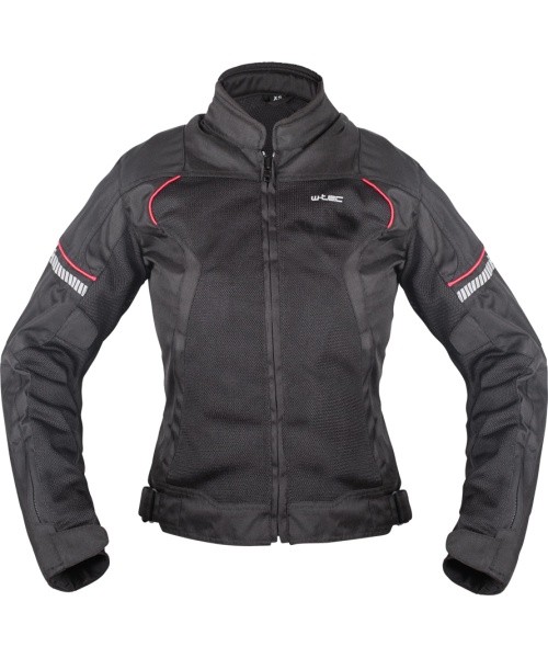 Women’s Summer Motorcycle Jacket W-TEC Matrix Lady - Must/punane