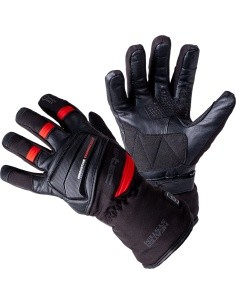 Heated Motorcycle/Cycling Gloves W-TEC HEATamo - Black/Red