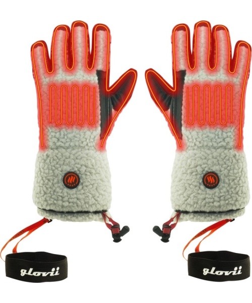 Soojendusega kunstlambanahast kindad Glovii GS3 - Beige, Black