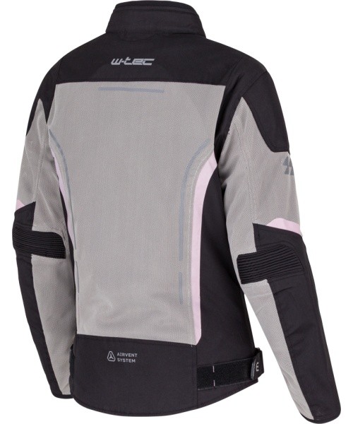 Women’s Summer Motorcycle Jacket W-TEC Mirelia - Black-Grey-Fluo