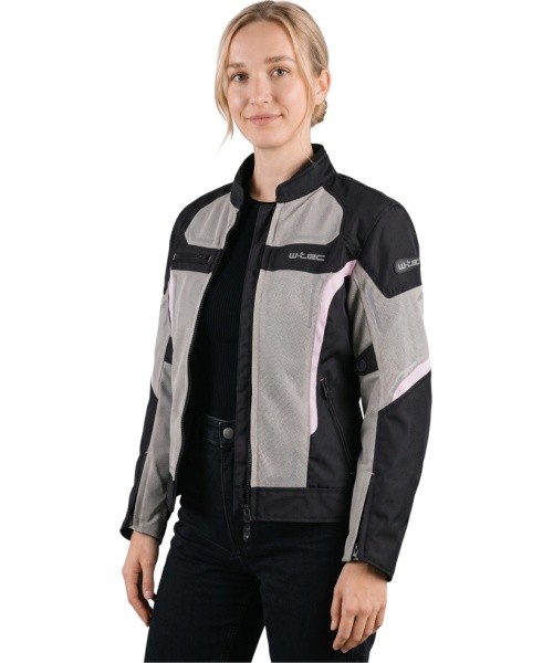Naiste suvine mootorrattajope W-TEC Mirelia - Must-hall-fluo