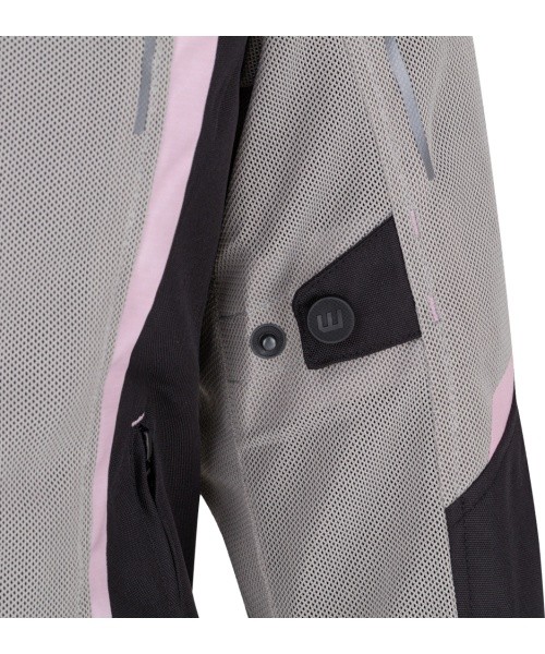 Naiste suvine mootorrattajope W-TEC Mirelia - Must-hall-fluo