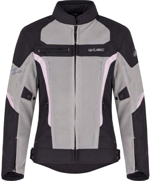 Women’s Summer Motorcycle Jacket W-TEC Mirelia - Black and grey