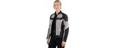 Women’s Summer Motorcycle Jacket W-TEC Mirelia - Black and grey