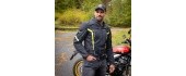 Men’s Summer Motorcycle Jacket W-TEC Mirelio - Black and grey
