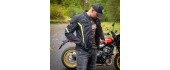 Men’s Summer Motorcycle Jacket W-TEC Mirelio - Gray-blue-red