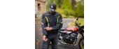 Men’s Summer Motorcycle Jacket W-TEC Mirelio - Gray-blue-red