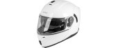 Avatav mootorrattakiiver W-TEC Benidor - White Glossy
