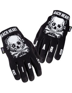 Motorcycle Gloves W-TEC Web Skull - Black