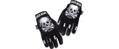 Mootorratturi kindad W-TEC Web Skull - Must