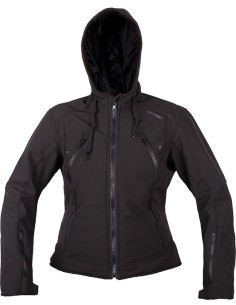 Women’s Softshell Motorcycle Jacket W-TEC Dyte - Black