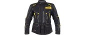 Mootorratta jakk W-TEC Aircross - Must-kuldne