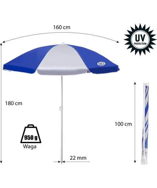 NC7813 BEACH UMBRELLA NILS CAMP