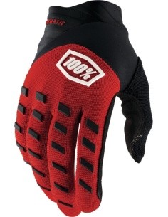 Motocross Gloves 100% Airmatic Red/Black - Black/Red