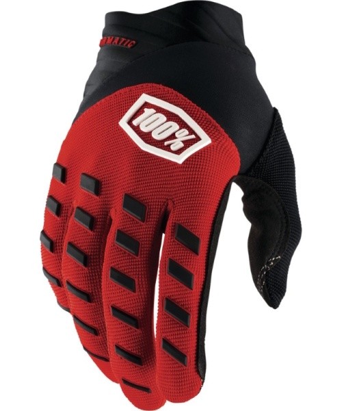 Motocross Gloves 100% Airmatic Red/Black - Black/Red